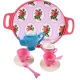 Zuzu Tepsili Çay Seti Pembe ( 1 Adet )
