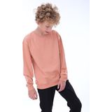 Zuzunga Oversize Unisex Basic Düz Turkuaz Renk %100 Pamuk Sweatshirt - Yavruağzı - 9 Yaş