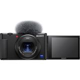 Zv-1 Vlog Kamerası, 3 Inç Dokunmatik Lcd, 2.7x Zoom, 20.1 Megapiksel, 24-70 Milimetre Lens, 3 Mikrofon, Hdmı, Siyah - Ahududu