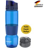 Zweikell 650 ml Royal Blue BPA İçermeyen Tritan Suluk Sızdırmaz Tasarım ile Kolay Taşınabilir