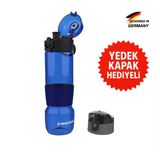 Zweikell Lento Switch Koyu Mavi Bpa Içermez 650 ml Tritan Su Matarası
