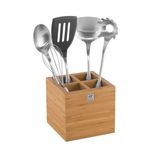 Zwilling 378801010 Renkli Kitchen 4 Bölmeli Bambu Gereç Kutusu