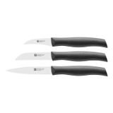 Zwilling 38737000 Twin Grip bıçak seti, 3 parça, Friodur bıçak, sap: Plastik, siyah, 350 x 105 x 15 mm, 1 paket