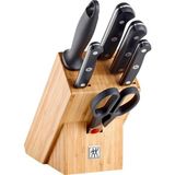 Zwilling 7 Parça Blok Bıçak Seti - Bambu Bloklu - Çok Renkli