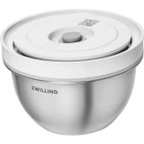 ZWILLING Fresh & Save Bowls Vakumlu Saklama Kabı, S, 12 Santimetre, Paslanmaz Çelik, Metalik Gri