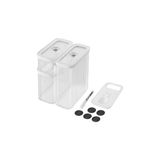 Zwilling Fresh & Save Cube Saklama Kabı Seti, M / 5-Parça, Şeffaf-Beyaz 1026082 - Beyaz - Şeffaf