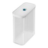 ZWILLING Fresh & Save Cube Vakumlu Saklama Kabı 3M, 21 Santimetre, Şeffaf Akdeniz Mavisi