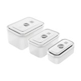 Zwilling Fresh & Save S M L Yarı Şeffaf Gri Vakumlu Saklama Kabı Seti