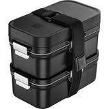 Zwilling Fresh & Save Siyah Vakumlu Yemek Taşıma Kabı Polipropilen 800 ml Modüler Tasarım