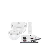 Zwilling Fresh & Save Vakumlu Cam Kase Seti - Beyaz