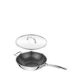 Zwilling Peak Çelik Kapaklı Wok Tava 30 Cm - Gri