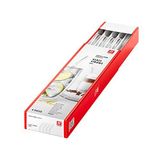 ZWILLING Sorrento cam pipet, sürdürülebilir ve tekrar kullanılabilir, borosilikat cam, soğuk ve sıcak içecekler için, 4 adet, uzunluk: 23 cm, kavisli şekil, renk: şeffaf, temizleme fırçası dahil