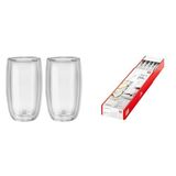 Zwilling Sorrento Çift Camlı 2'li Latte Macchiato Bardak Seti, 350 ml ve ZWILLING Sorrento cam pipet