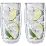 Zwilling Sorrento Çift Camlı 2'li Soğuk Içecek Bardağı Seti, 474 Ml, Cam, Şeffaf Cam - Çok Renkli