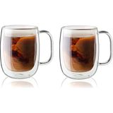 Zwilling Sorrento Çift Camlı Kulplu 2' Bardağı Seti, 355 Ml, , Şeffaf - Çok Renkli - Standart