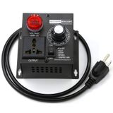 ZWOZEA AC Motor Hız Kontrol Cihazı 120V, Reostalı Değişken Hız Kontrol Cihazı ve Fan Hız Kontrol Cihazı, Elektrik Motorları için Değişken Voltaj Regülatörü Yönlendirici-15A 110V