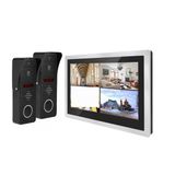 Zxfnvxc Görüntülü Kapı Telefonu İnterkom Kapı Zili 1080P 4 Kanal Hareket Algılama Kolay Kurulum (Boyut: 94206G-96103-All) (94206B96103all)