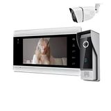 Zxlphaz 7 Inç Video Sistemi Interkom 1080 P Kapı Zili Kamera Konut Apartman Gece Görüşü İçin Wifi Ekran Monitör Kolay Kurulum (Boyut: 84203) (86706 203B Ahdcam)