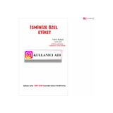 ZY TASARIM Yapışkanlı MARKA ETİKETİ Etiketi Kullanıcı Adına İsme Özel Etiket 1x4 cm 145 Adet