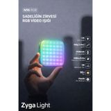 Zyga RGB LED video Selfie Işığı 2000Mah batarya Mıknatıslı Magnet | 126 LED | 3000–9000K Ayarlı Tripod Kamera Uyumlu
