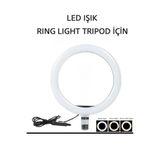 Zyga Tripod Için Led Selfie Işığı Ring Light 10 Inç Led Işıklı Halka Youtuber Tiktok