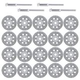 ZYHDFH 20 adet mini kesme diski, delikli metal elmas kesme diski, elmas mini kesme diski seti, esnek disk daire testere bıçağı, 4 adet, taş, ahşap, fayans, cam, plastik