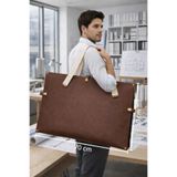 ZYLA Porting Deri Tozlu Proje - Resim - Tablo - Taşıma Çantası Mıknatıslı - Kilitli 70x50 cm Beyaz