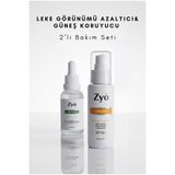 Zyo Cilt Tonu Eşitleyici Arbutin Serum + Güneş Kremi Seti | Leke Karşıtı Bakım