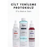 Zyo Pürüzsüz Cilt Yenileyici Gözenek Temizleyici Sıkılaştırıcı 3’lü Bakım Seti Peeling , Tonik ve Serum