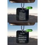 Zyphera Desing Ayetel Kürsi ve Nazar Dualı Araba Süsü Dikiz Aynası Süsü Araba Süsü - Çift Taraflı