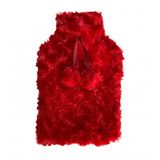 Zypl-Cl07 Sıcak Su Torbası Kırmızı Renkli,Ponponlu Termofor 26X17x2cm 1 Litre,Ponponlu Termofor 26X17x2cm 1 Litre
