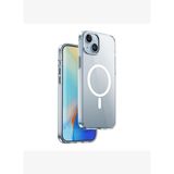 ZYS-013 Magsafe Uyumlu Renkli Kamera Çerçeveli Şeffaf iPhone 15 Plus Kılıf