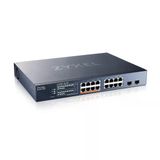 Zyxel 16 Bağlantı Noktalı 2.5 Çoklu Gig Anahtar | Bulut/Akıllı Yönetimli | Poe++ @ 180W | 8 X Poe++ (60W) | 2 X 10G Sfp+ | Raf Montajı [Xmg191