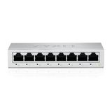 Zyxel Masaüstü Anahtarı 8 Bağlantı Noktalı Gigabit Ethernet | Tak ve Çalıştır | Metal Gövde | Fansız [GS108B]