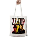 Zz Top Iki Tarafı Kalıcı Baskılı Yıkanabilir Okul Plaj Omuz Bez Çantası