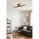 Zzez Kahverengi Modern Tasarım Beyaz Ledli Cafe - Mutfak - Salon 2 Li Led Avize