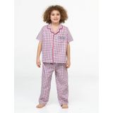 Zzzz Pamuklu Dokuma Ekose Pijama Takım