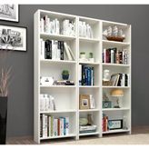 % 100 Mdf Mobilya 5 Raflı Geniş Kitaplık - Beyaz parlak