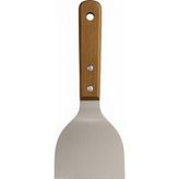 ® Ahşap Saplı Paslanmaz Çelik Spatula – 24CM Eğilimli Çok Amaçlı Mutfak Spatulası | Izgar - 0 - 1 lt