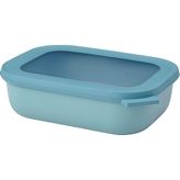 - Multi Bowl Cirqula Rectangular - Kapaklı Saklama Kabı - Buzdolabı Için Hava Geçirmez Saklama Kutusu, Mikrodalga Fırın Kabı ve Saklama Kabı Olarak Uygundur - 1000 ml - Green - standart
