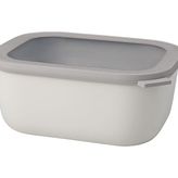 - Multi Bowl Cirqula Rectangular - Kapaklı Saklama Kabı - Buzdolabı Için Hava Geçirmez Saklama Kutusu Olarak Uygundur, Mikrodalga Fırın ve Saklama Kabı Olarak - 3000 ml - - standart