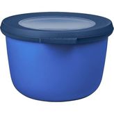 - Multi Bowl Cirqula Round - Kapaklı Saklama Kabı - Buzdolabı Için Hava Geçirmez Saklama Kutusu ve Mikrodalga Fırın Kabı Olarak Uygundur - 500 ml - Canlı Mavi
