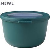 - Multi Bowl Cirqula Round - Kapaklı Saklama Kabı - Buzdolabı, Mikrodalga Fırın ve Saklama Kabı Olarak Hava Geçirmez Saklama Kutusu Olarak Uygundur - 1000 ml - Nordic Pine - 1 lt
