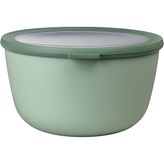 - Multi Bowl Cirqula Round - Kapaklı Saklama Kabı - Buzdolabı, Mikrodalga Fırın ve Saklama Kabı Olarak Hava Geçirmez Saklama Kutusu Olarak Uygundur - 3000 ml - Nordic Sage