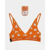 -Silver Cat Desenli Kadın Bralet