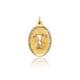 0.25 gr 14 Ayar Altın T Harf Kolye Ucu