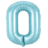 0 Rakam Mavi 76 cm Folyo Balon