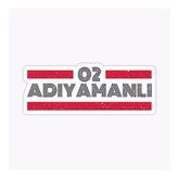 02 Adıyamanlı Plaka Araba Sticker Yapıştırması