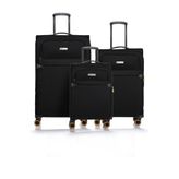 04pc6000-set Siyah Unisex 3 Lü Set Bavul