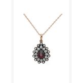 1.36 Karat Yakut Elmas Kolye
